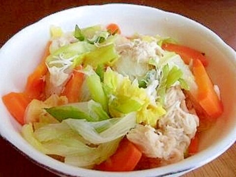 ほたて缶で作る白菜の煮物